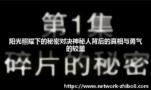 阳光照耀下的秘密对决神秘人背后的真相与勇气的较量